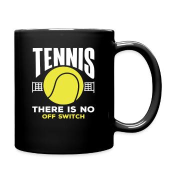 Joueur de tennis Pas d’interrupteur d’arrêt - Mug uni - noir - Droite