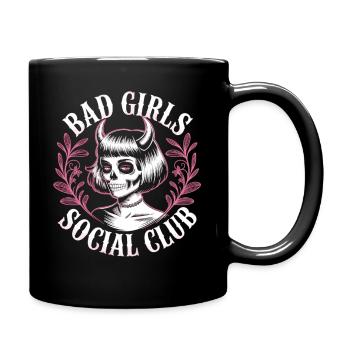 Bad Girls Social Club Shirt - Tasse einfarbig - Schwarz - Rechts