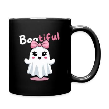 Bootiful Geist suess mit Schleife - Tasse einfarbig - Schwarz - Rechts