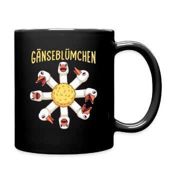 Garten Chefin Gartenarbeit Gänseblümchen - Tasse einfarbig - Schwarz - Rechts