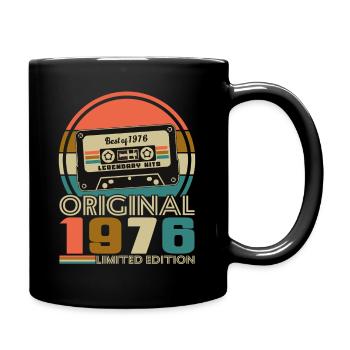 50 Années 1976 Vintage Rétro Anniversaire - Mug uni - noir - Droite