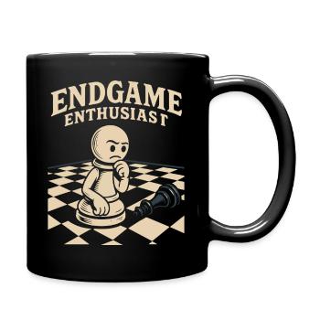 Endgame Enthusiast Chess Player Board Game - Full Colour Mug - black - Right