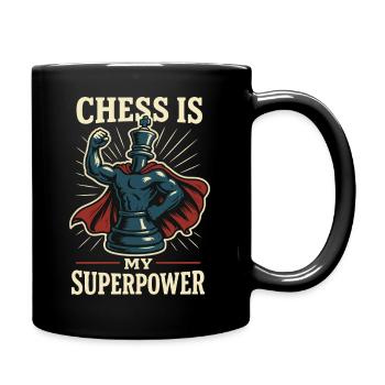 Les échecs sont mon super-pouvoir de joueur d’échecs drôle - Mug uni - noir - Droite