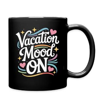Vacation Mood On Sommer Festival Reise Club Urlaub - Tasse einfarbig - Schwarz - Rechts
