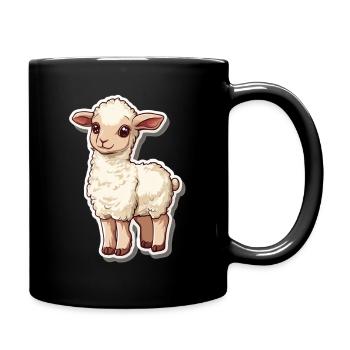 Mouton - Mug uni - noir - Droite