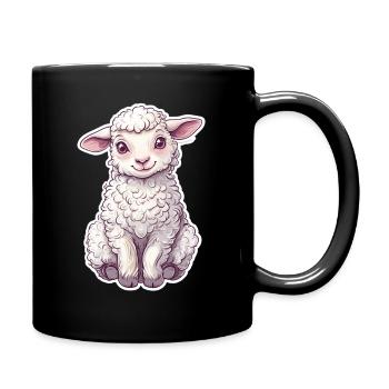 Sheep - Full Colour Mug - black - Right