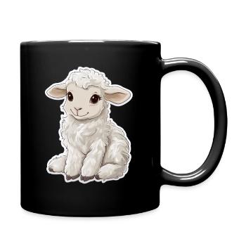 Mouton - Mug uni - noir - Droite