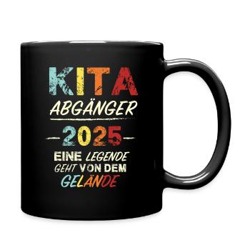 Daycare Graduates 2025: A Legend Leaves the Grounds - Full Colour Mug - black - Right