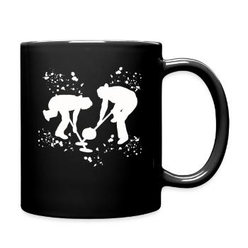 Curler Winter Sports Curling - Full Colour Mug - black - Right