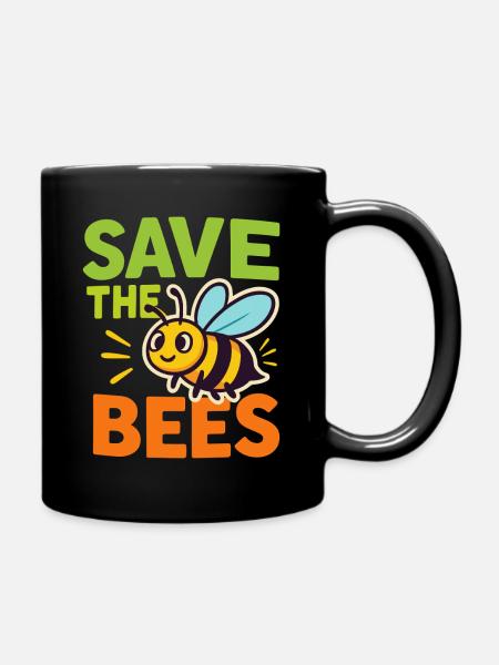 Sauvez les abeilles Protection des abeilles - Mug uni - noir