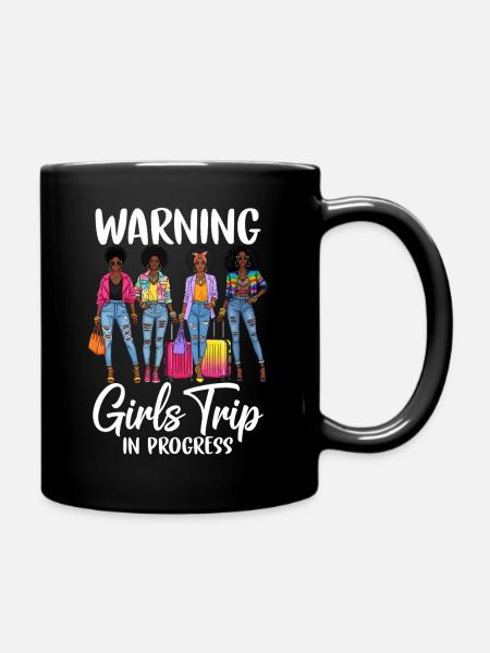 Damenreise mit urbanem Style - Tasse einfarbig - Schwarz