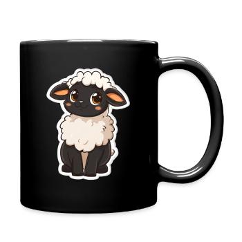 Sheep - Full Colour Mug - black - Right