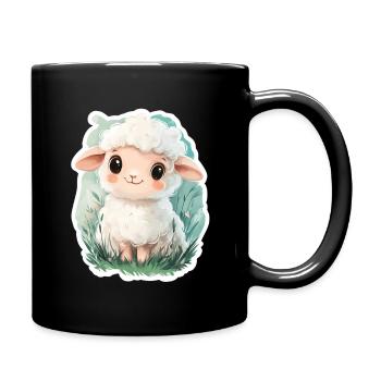 Mouton - Mug uni - noir - Droite