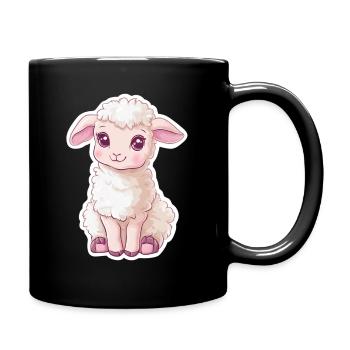 Sheep - Full Colour Mug - black - Right
