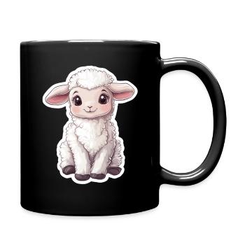 Sheep - Full Colour Mug - black - Right