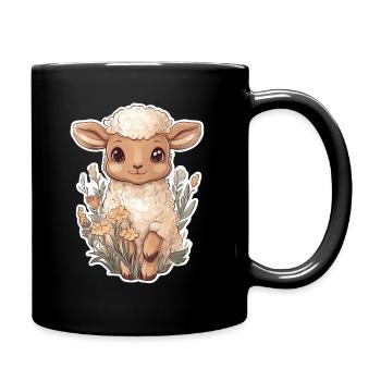 Mouton - Mug uni - noir - Droite