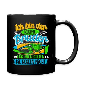 Kleiner Bruder - Tasse einfarbig - Schwarz - Rechts