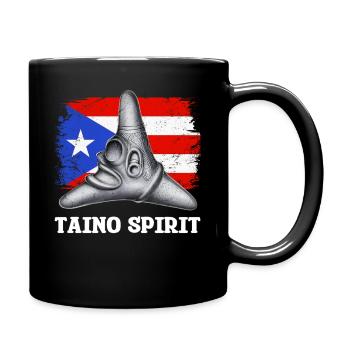 Taino Boricua Cemi Symbol - Full Colour Mug - black - Right