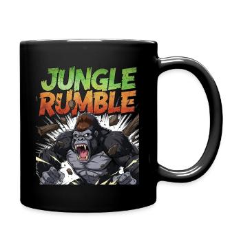 jungle grondement gorille illustration design - Mug uni - noir - Droite
