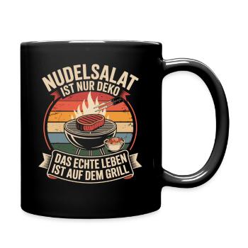 Pasta Salad Is Just Decoration Barbecue Shirt - Full Colour Mug - black - Right