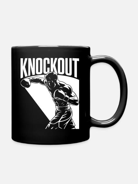 Knockout - Tasse einfarbig - Schwarz