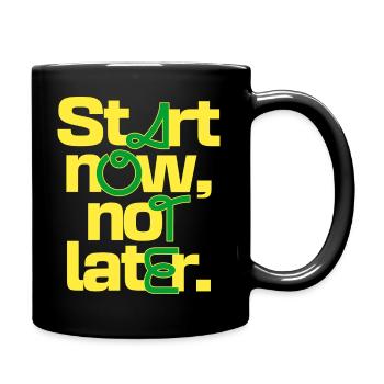 Commencez maintenant, pas plus tard – Chemise de motivation - Mug uni - noir - Droite