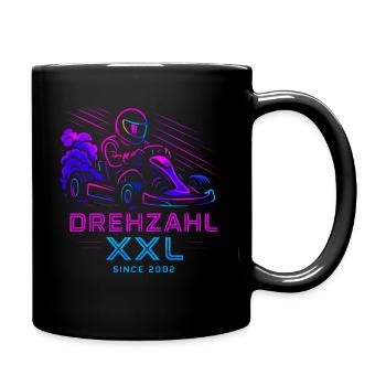 Drehzahl xxl - Tasse einfarbig - Schwarz - Rechts