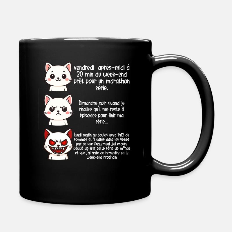 Bing Watcher en série - Humour cinéma - Mug uni - noir