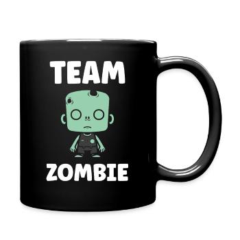 Energetic Zombie Minimalist Illustration - Full Colour Mug - black - Right