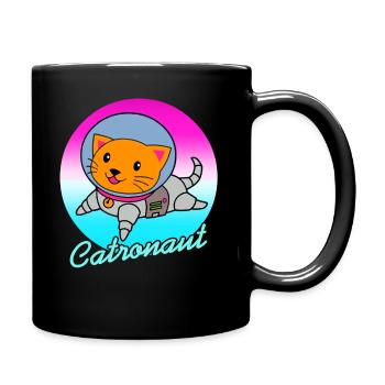 Catronaut Space Cat Mignon Astronaute Humour - Mug uni - noir - Droite