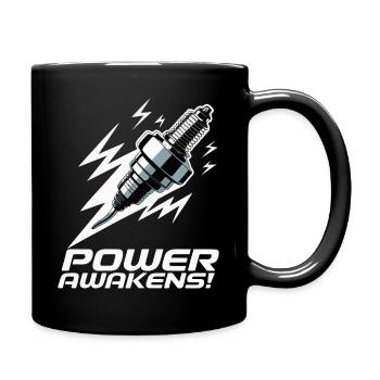 Electric Spark Spark Plug T-Shirt Design - Full Colour Mug - black - Right