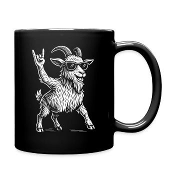 Musique rock Drôle Chèvre pygmée Heavy Metal - Mug uni - noir - Droite