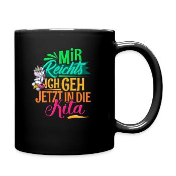 Kita Kindergarten - Tasse einfarbig - Schwarz - Rechts