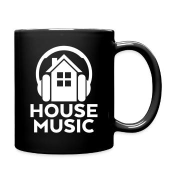 House - Tasse einfarbig - Schwarz - Rechts