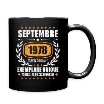 September 1978 Unique copy - September 1978 - Full Colour Mug - black - Right