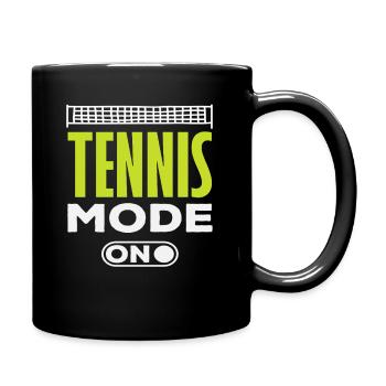 Tennis Spieler Modus An Für Tennisfans - Tasse einfarbig - Schwarz - Rechts