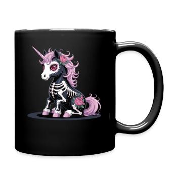 Chemise Licorne Halloween - Mug uni - noir - Droite