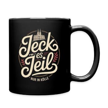 Cologne Jeck Es Jeil Carnaval de Cologne Dom Kölsch Kölle - Mug uni - noir - Droite