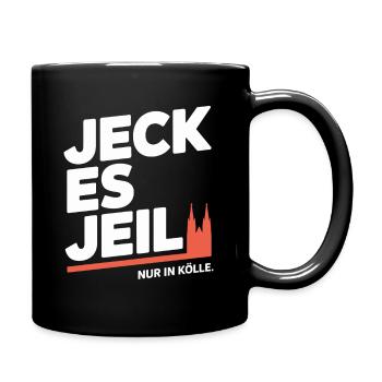Cologne Jeck Es Jeil Carnaval de Cologne Dom Kölsch Kölle - Mug uni - noir - Droite
