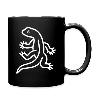 Gecko Silhouette Salamandre - Mug uni - noir - Droite
