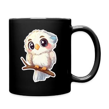 Cockatoo - Full Colour Mug - black - Right