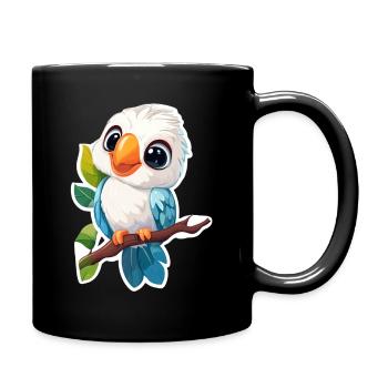 Cockatoo - Full Colour Mug - black - Right