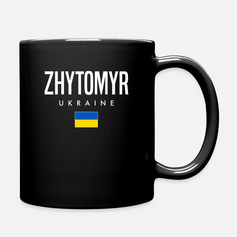 Zhytomyr Ukraine - Tasse einfarbig - Schwarz