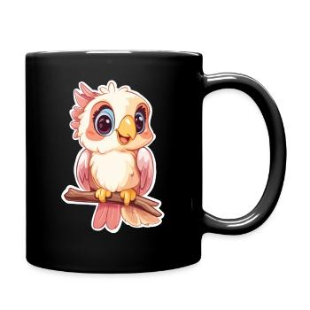 Cockatoo - Full Colour Mug - black - Right
