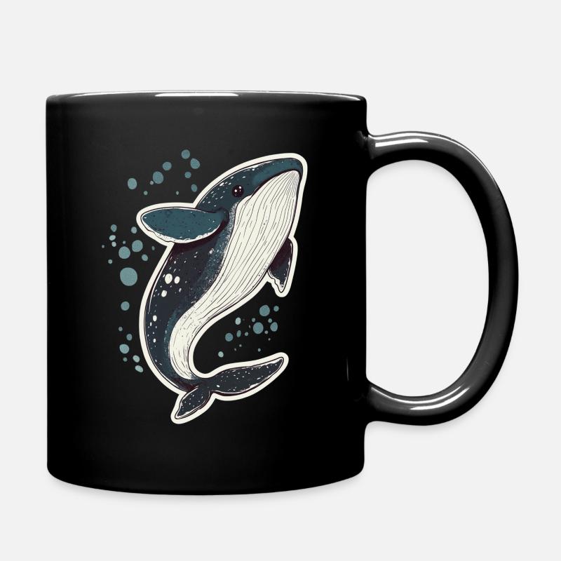 Wal - Tasse einfarbig - Schwarz
