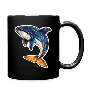 baleine - Mug uni - noir - Droite