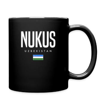Nukus Usbekistan - Tasse einfarbig - Schwarz - Rechts