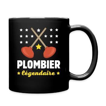 LEGENDARY PLUMBER - Full Colour Mug - black - Right