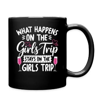 Conception du slogan « Girls Trip » - Mug uni - noir - Droite