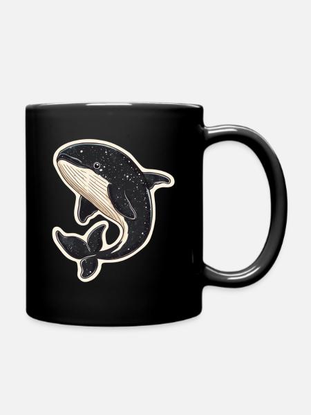 Wal - Tasse einfarbig - Schwarz